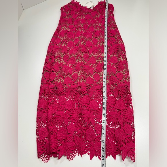 BARDOT Tayla Lace Dress Pink Beetroot New With Tags Size US Small 6 - Picture 11 of 16